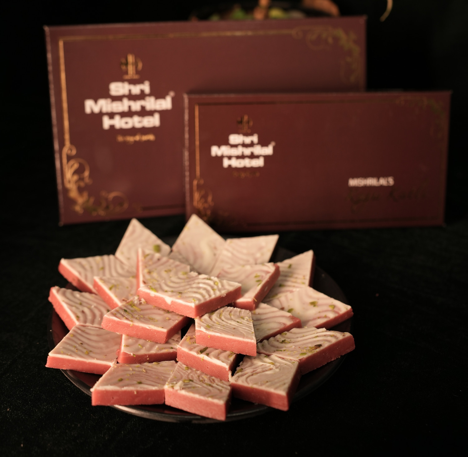 Strawberry Kaju Katli