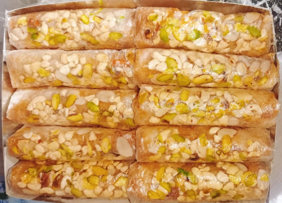 Kaju Badam Pista Dryfruits Putharekulu  (5 inches Size)