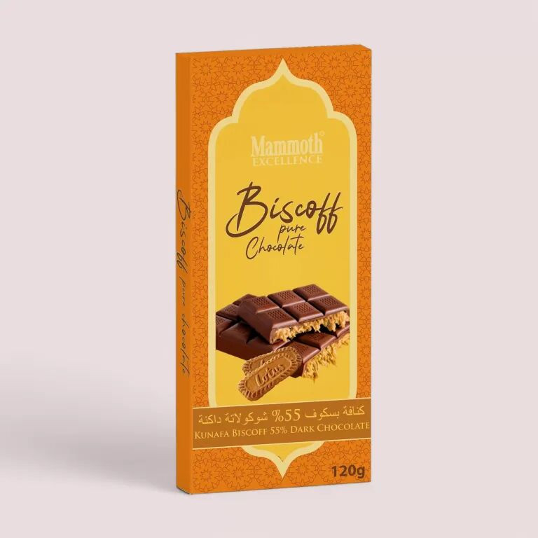 Kunafa Chocolate with Biscoff Paste